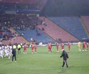Atmosfera din tribune de la Steaua - U Cluj 4 - 0