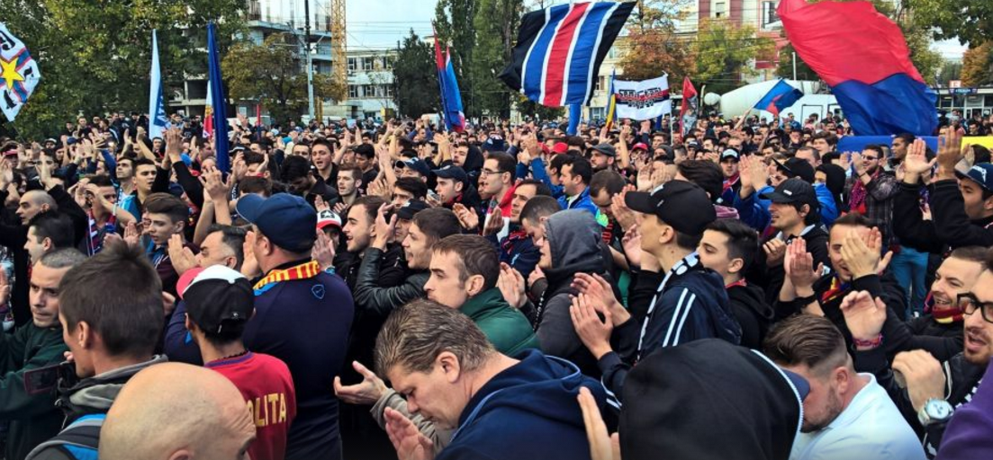 Nu ne meritați!. Cum au protestat fanii lui FC U Craiova la meciul cu  Hermannstadt